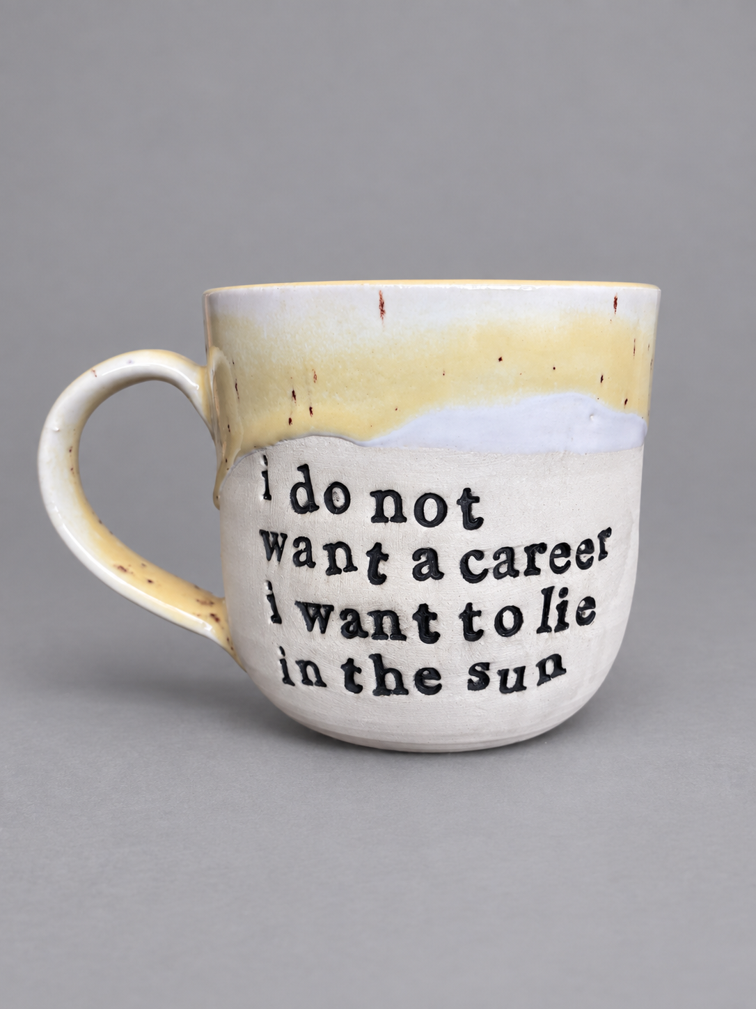 I do not want a career I want to lie in the sun mug