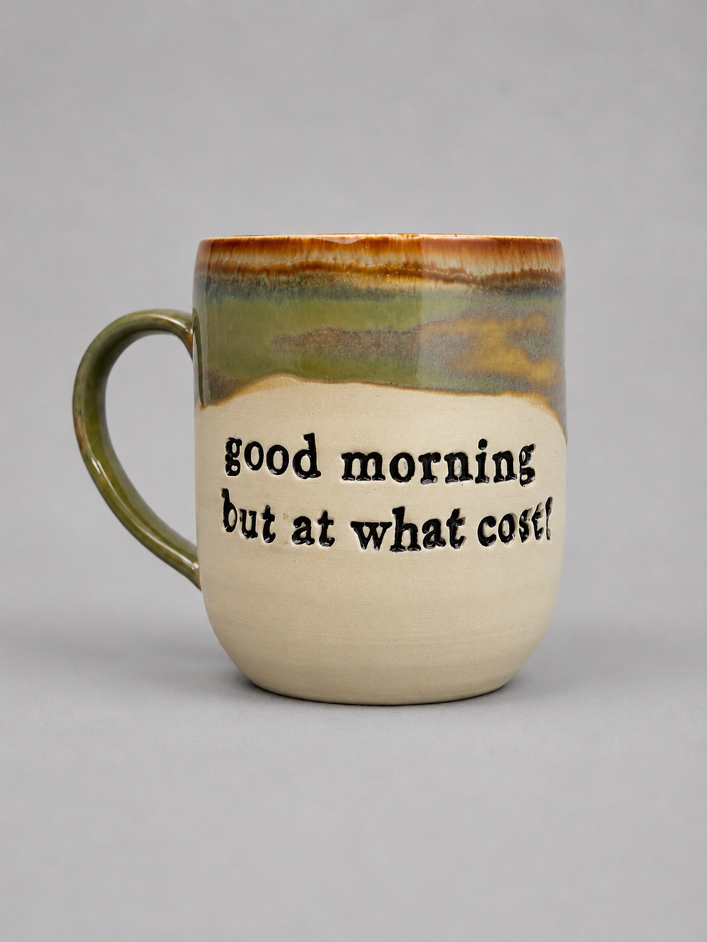 Good morning but at what cost mug