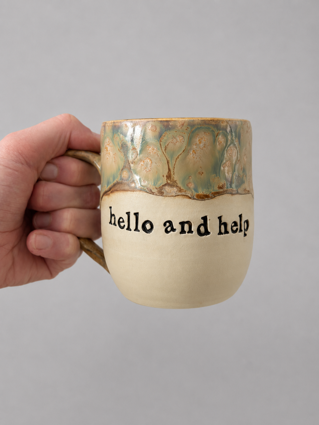 Hello and help mug