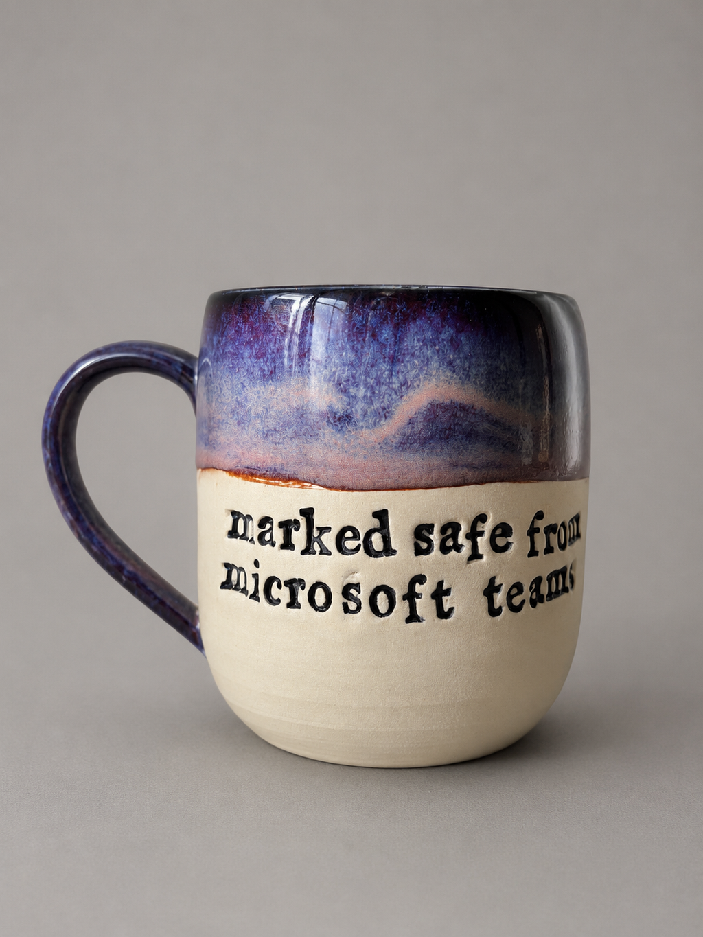 Marked safe from Microsoft teams mug