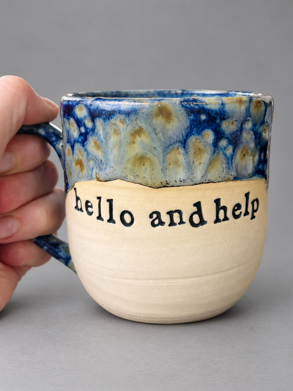 Hello and help mug