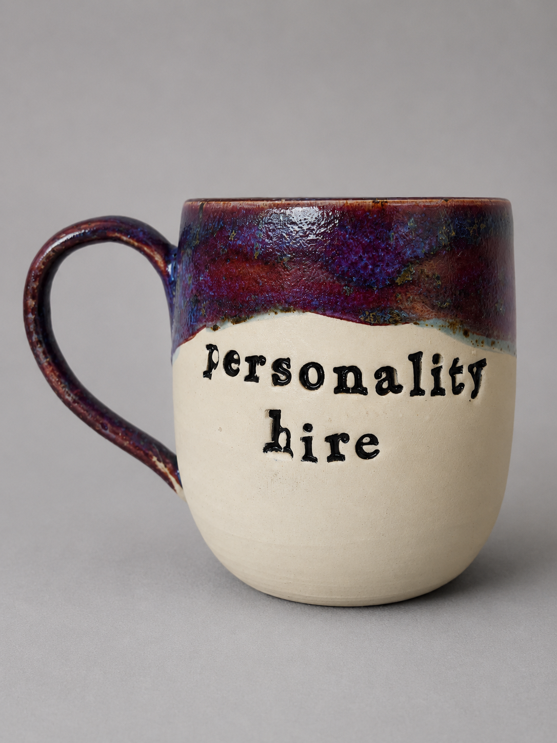 Personality hire mug