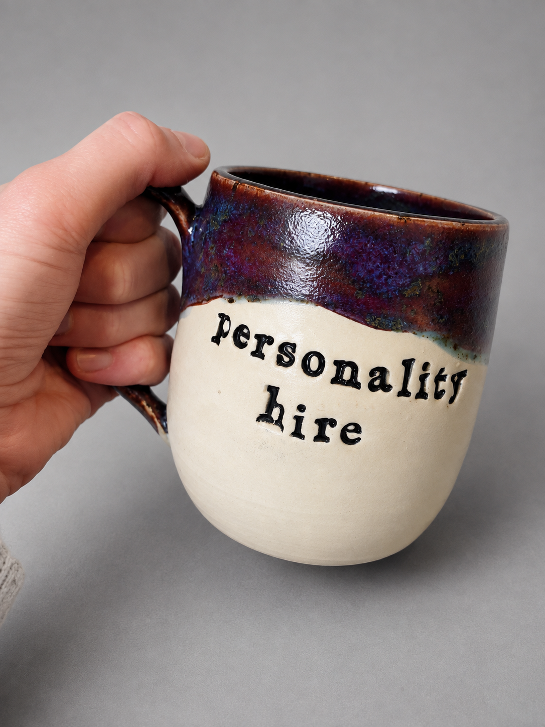 Personality hire mug
