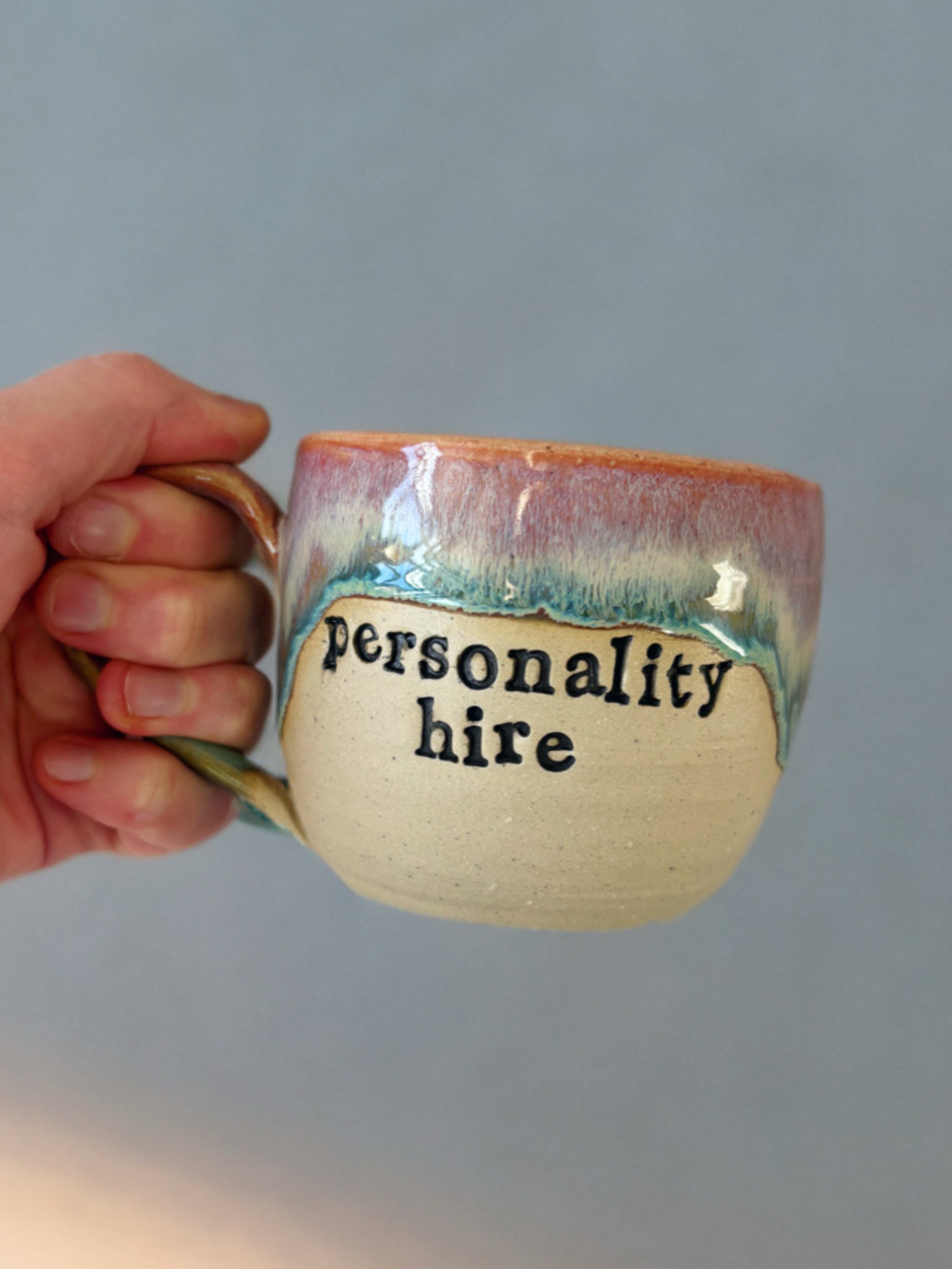 Personality hire mug