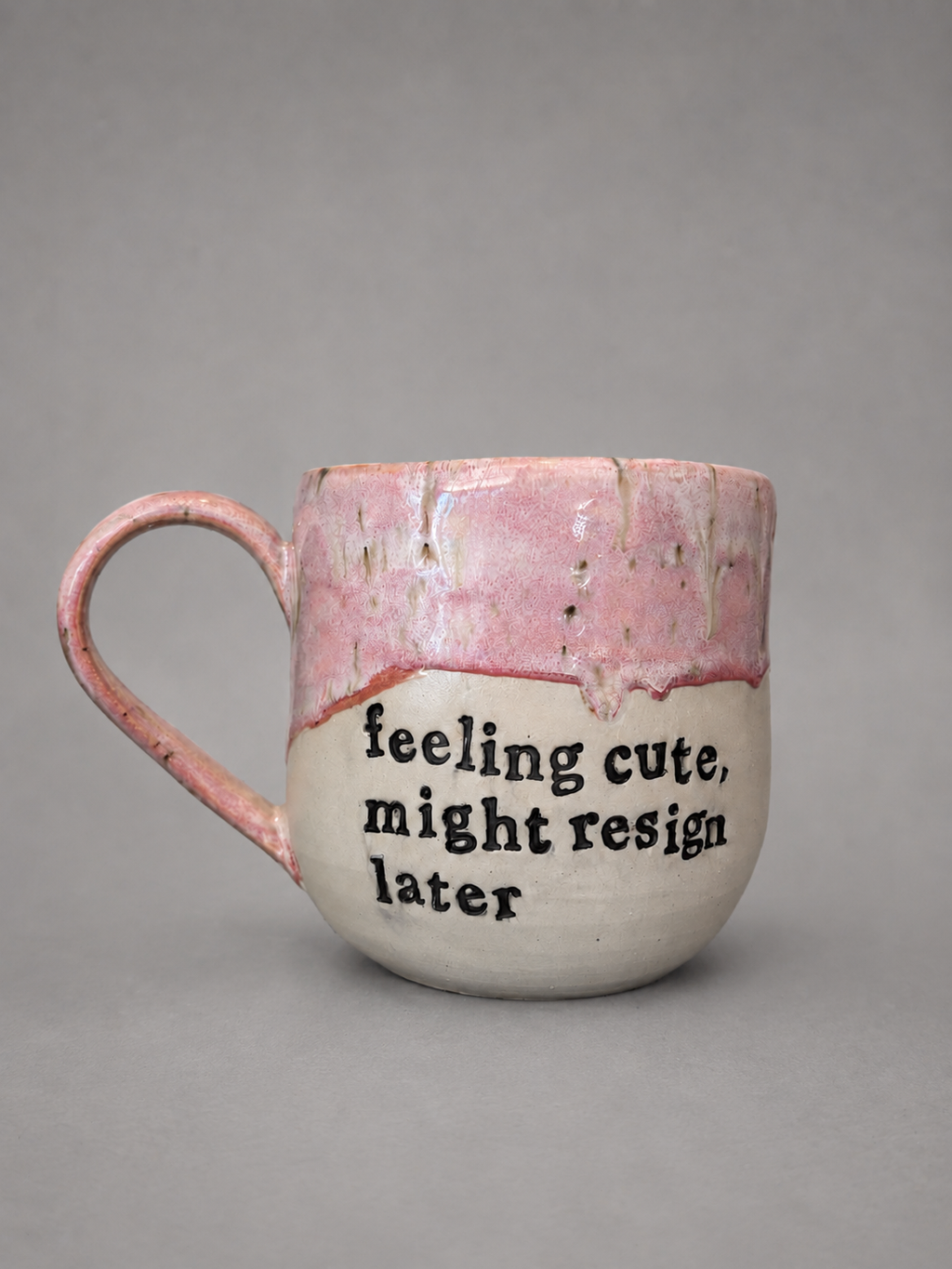 Feeling cute, might resign later mug