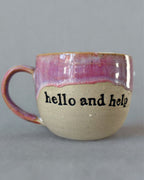 Hello and help mug