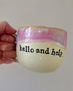 Hello and help mug