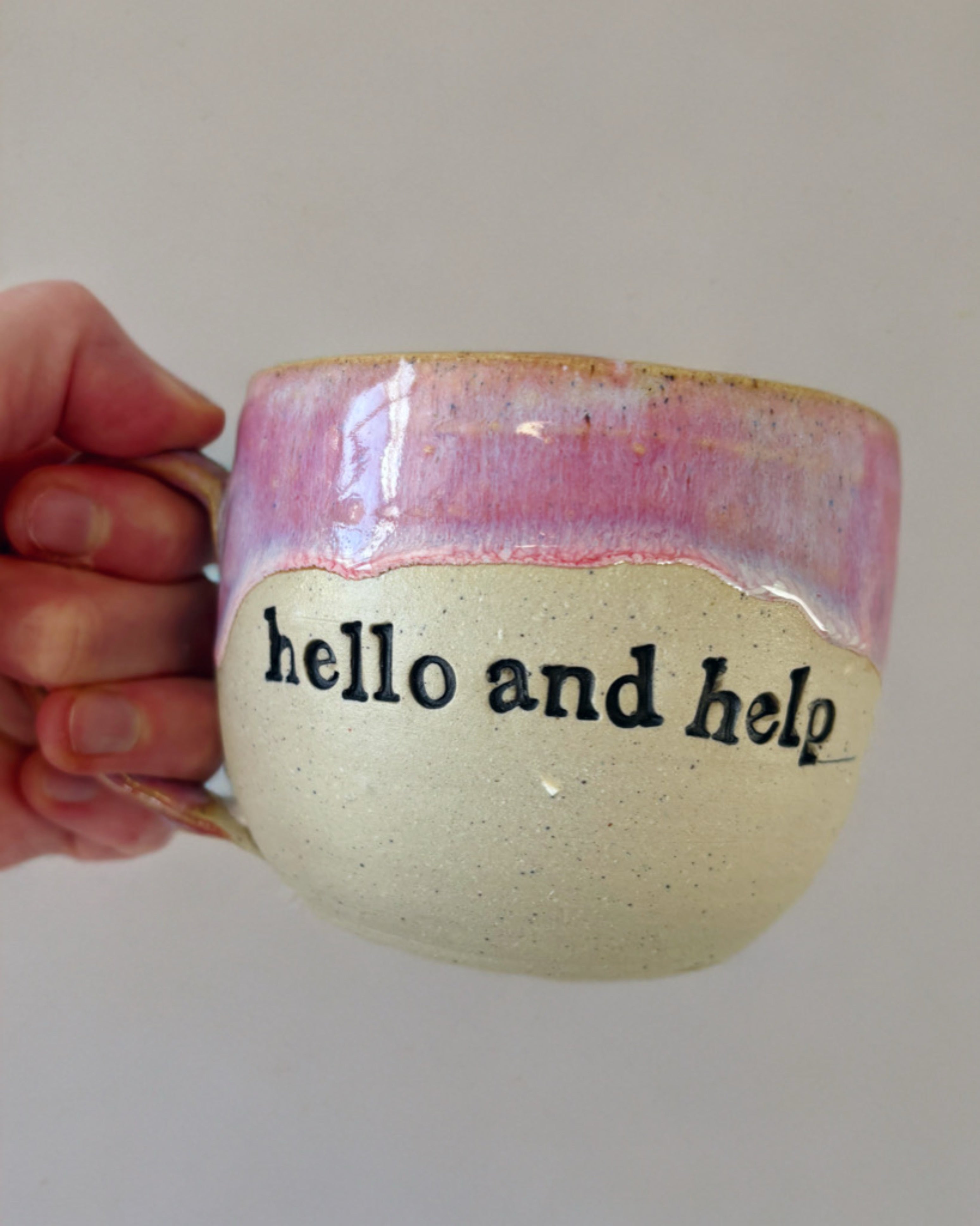 Hello and help mug