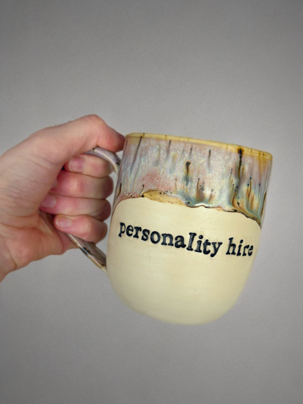 Personality hire mug