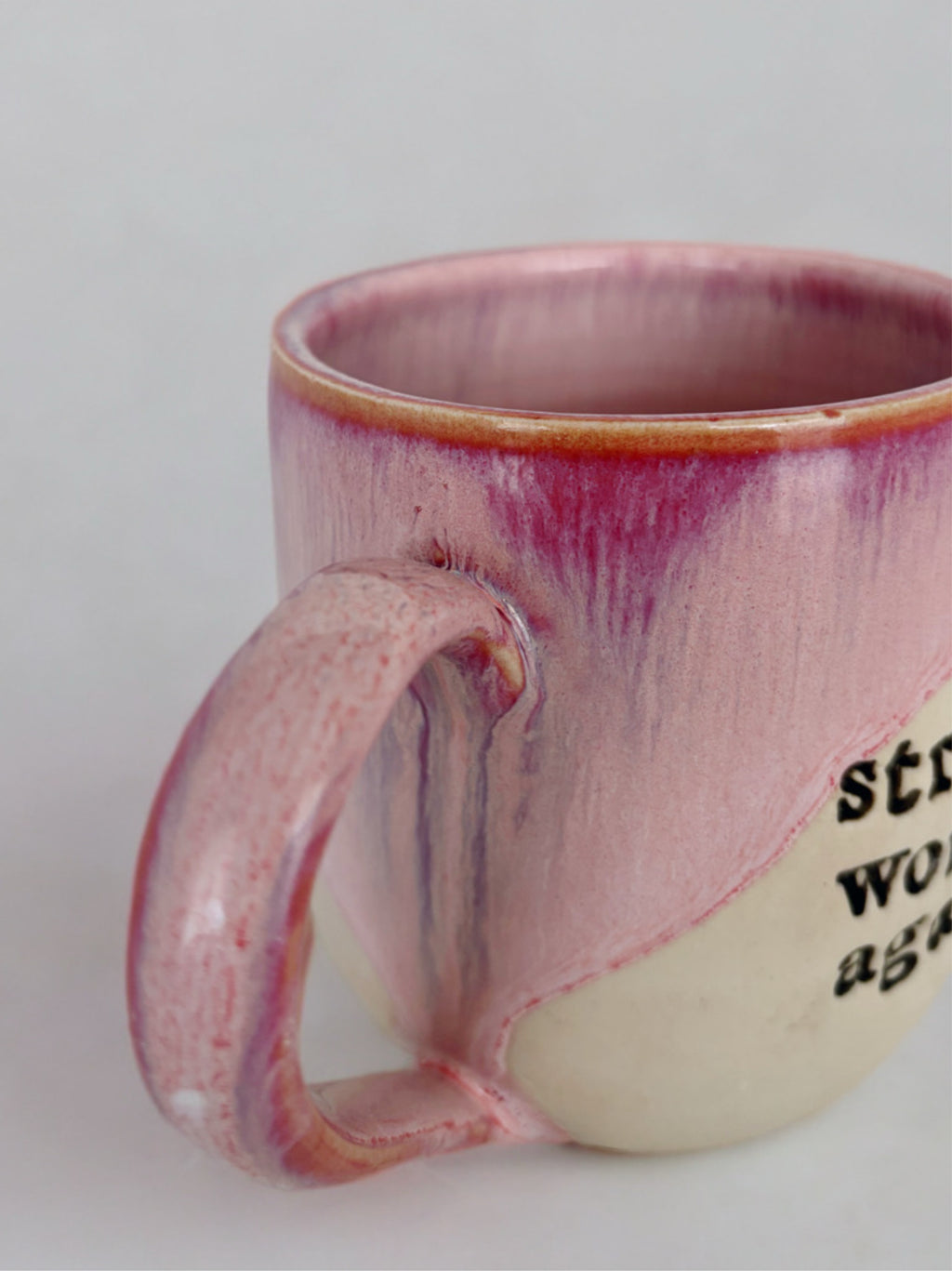 Strong independent woman, but like, against my will mug