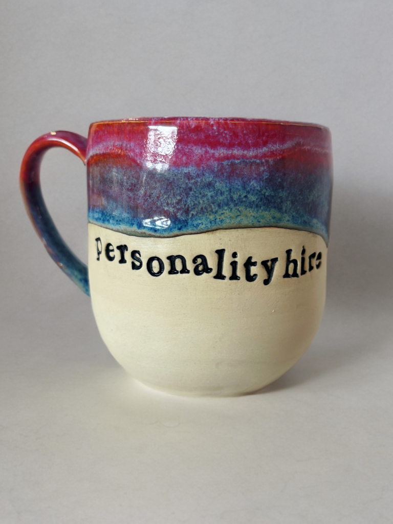 Personality hire mug
