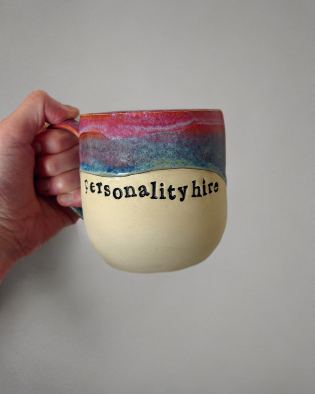 Personality hire mug